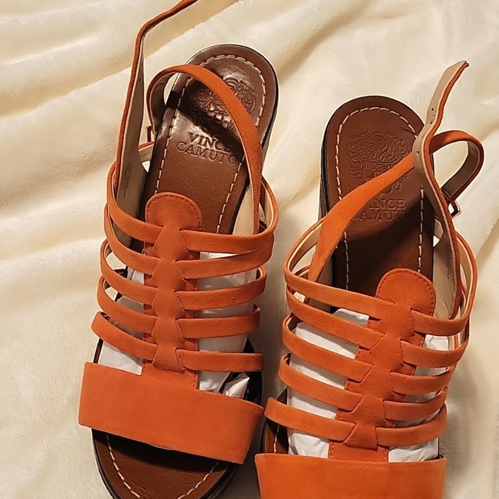 Suede Platform Sandals